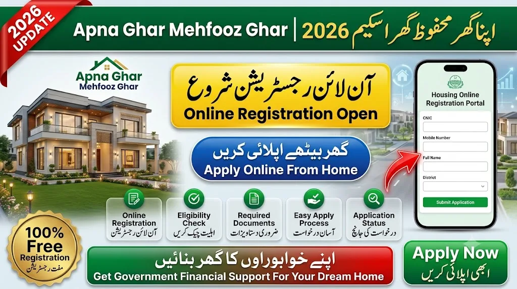 Apna Ghar Mehfooz Ghar Program Online Registration 2026